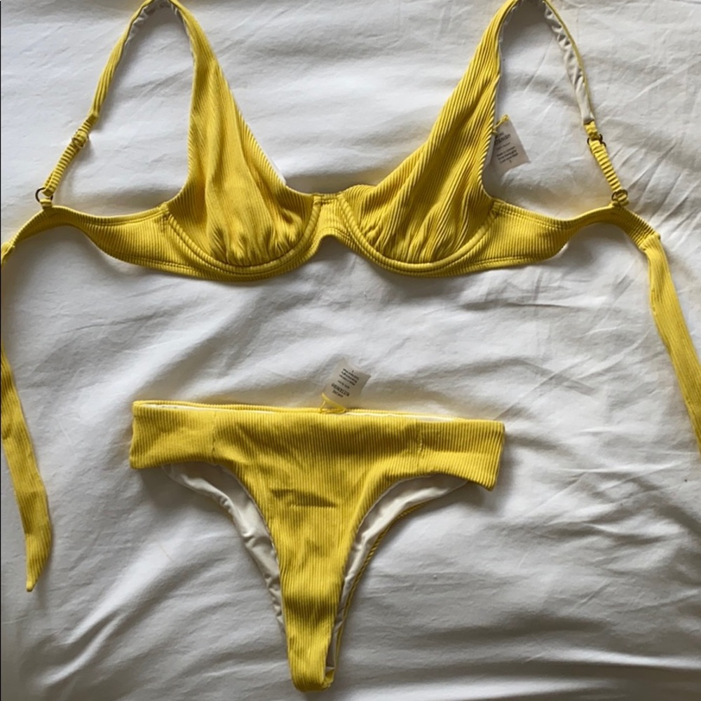 KITTENISH Yellow Bikini